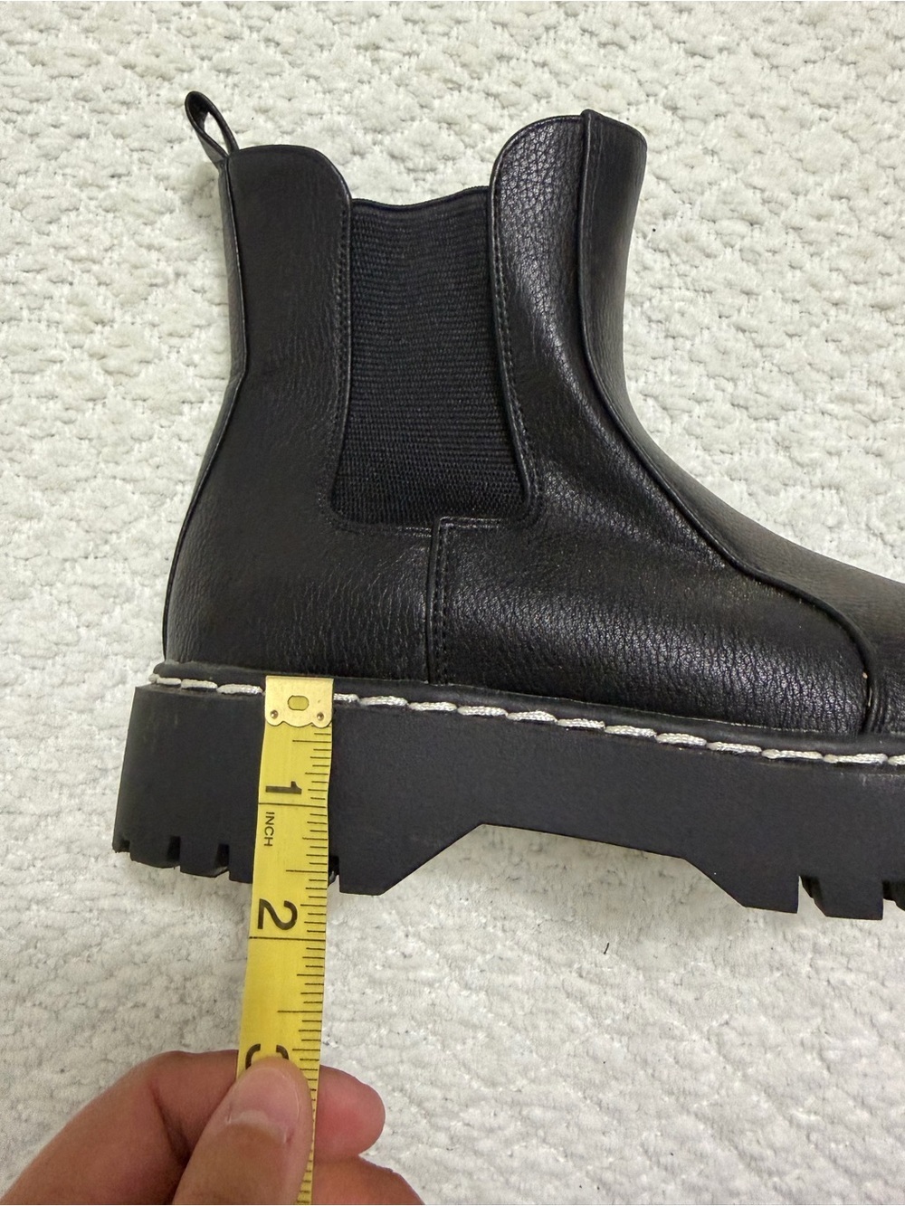 Sincerely Jules Hippie 2 Black Chunky Combat Boots Women’s Size 8.5 - Picture 11 of 12